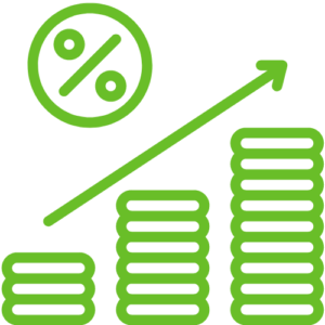 Pictogramme RENDEMENT ET DURÉE DE L’INVESTISSEMENT