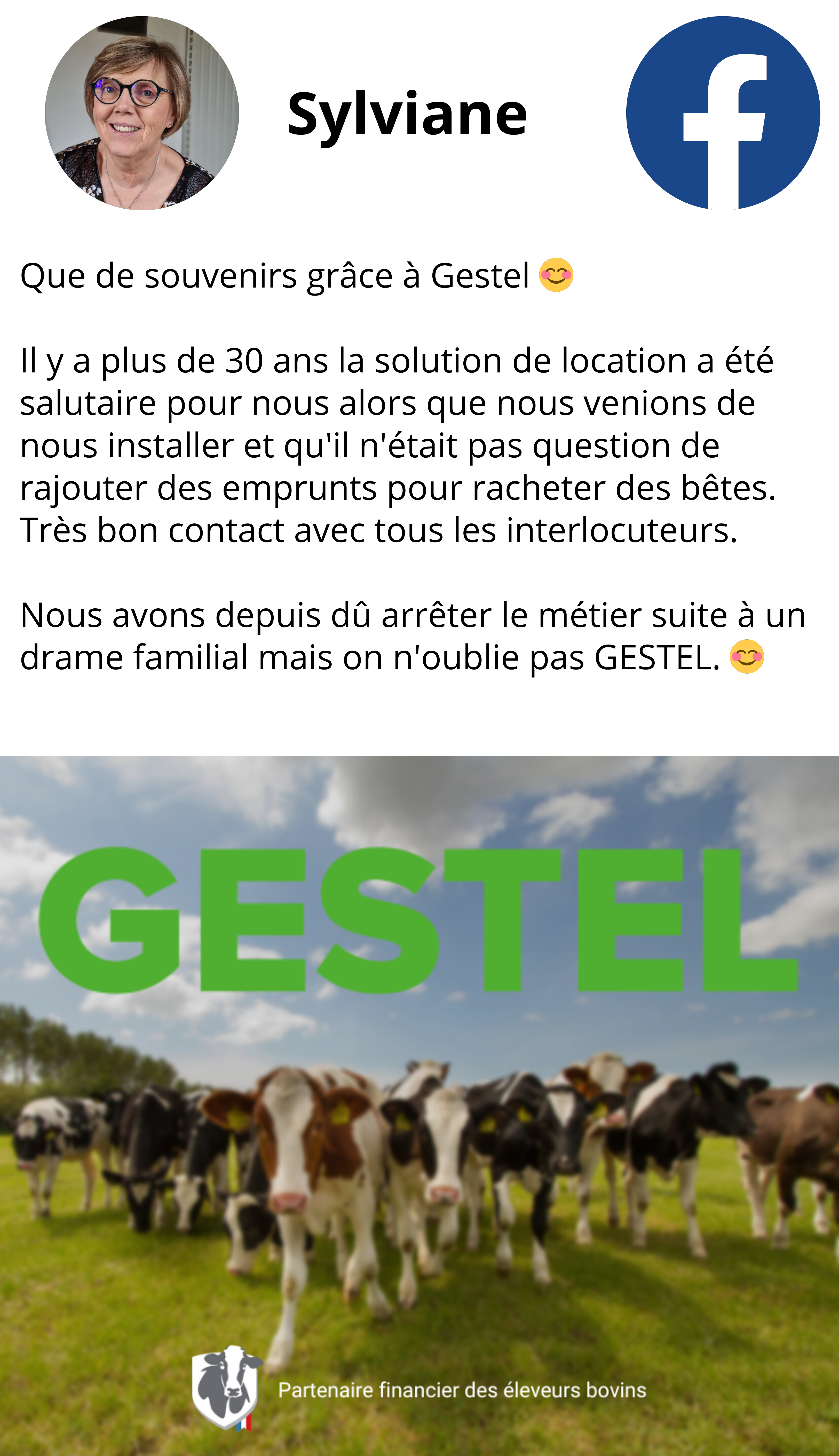 GESTEL – Témoignage Facebook1 Témoignage de Sylviane